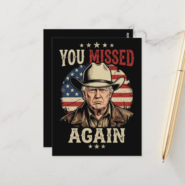 du hast wieder verfehlt postkarte (Vorderseite/Rückseite Beispiel)