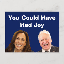 Du hättest Freude haben können Postkarte