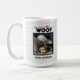 Du hattest mein Herz am Woof Individuelle Name Fot Kaffeetasse