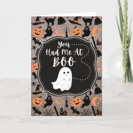 Du hattest mich auf Boo Halloween Card Karte