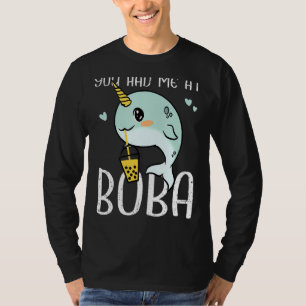 Du hattest mich bei Boba Narwhal Niedlich Kids Bub T-Shirt