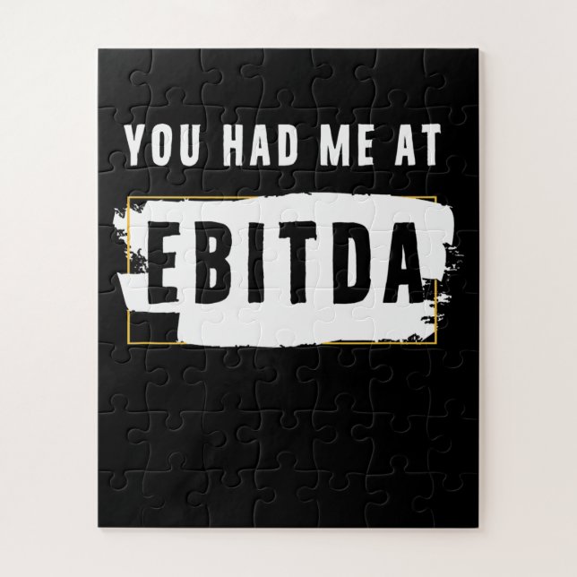 Du hattest mich bei Ebitda Funny Costume Geschenk Puzzle (Vertikal)