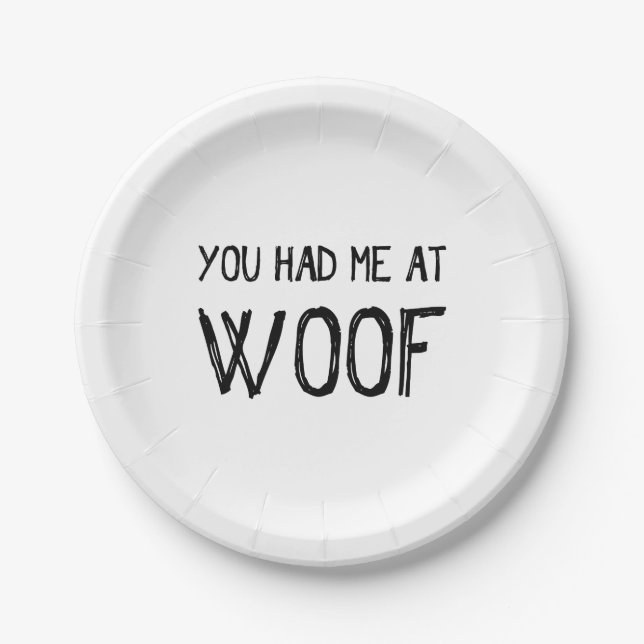 Du hattest mich bei Tellern aus Papier Pappteller (Vorderseite)