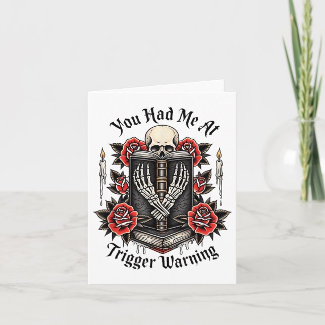Du hattest mich bei Trigger Warning, Bad Book Club Karte (Vorderseite)
