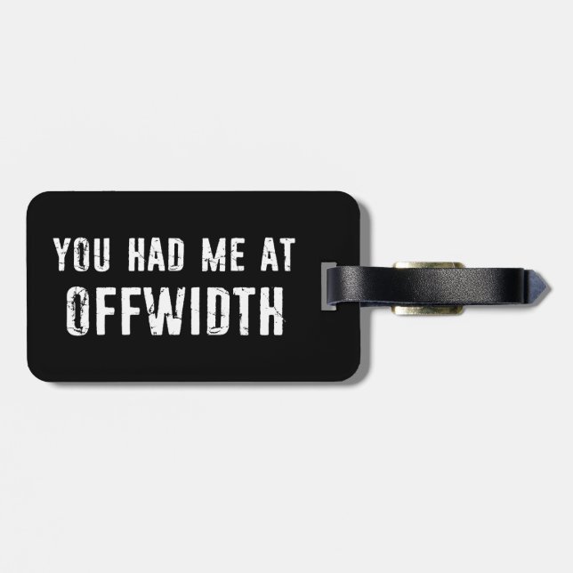 Du hattest mich beim Klettern auf dem Felsen in Of Gepäckanhänger (Rückseite horizontal)