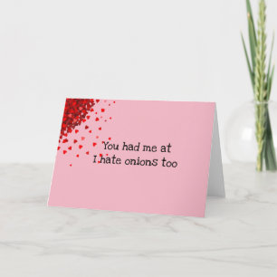 Du hattest mich Funny Valentine's Day Customize Karte