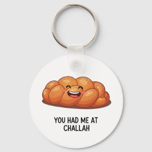 Du hattest mich im Challah Brot Hanukkah jüdisch Schlüsselanhänger