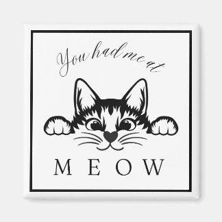 Du hattest mich im Meow Square Magnet