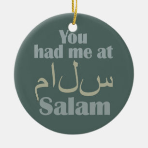 Du hattest mich im Salam-Dekor Keramikornament