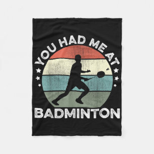 Du hattest mich in Badminton Shuttle Badminton Pla Fleecedecke
