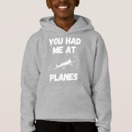 Du hattest mich in Flugzeug Typografie, Luftfahrt, Hoodie
