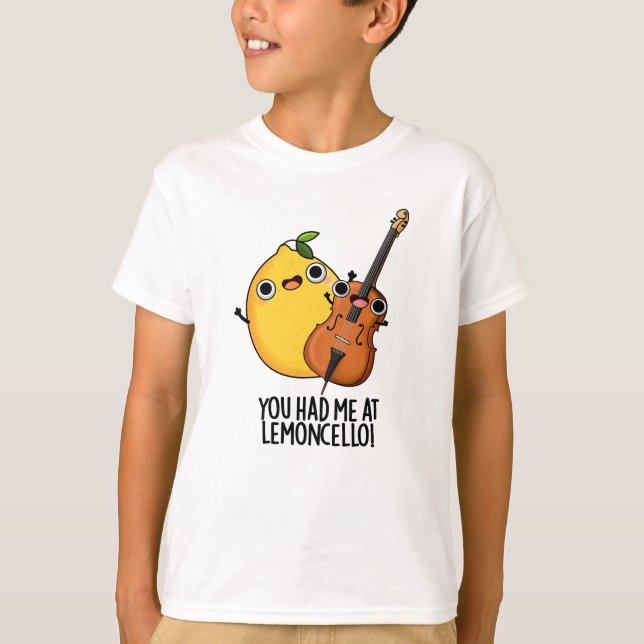 Du hattest mich in Lemon-cello Funny Drink Pub T-Shirt (Vorderseite)