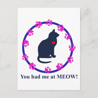 Du hattest mich in Meow! Postkarte
