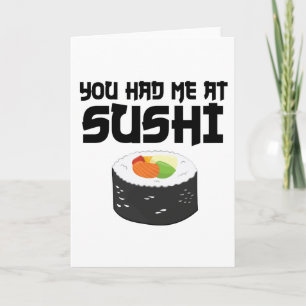 Du hattest mich in Sushi - Funny Food Karte