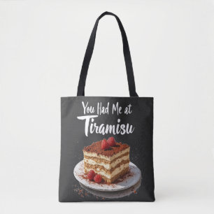 Du hattest mich in Tiramisu - Fun Food Print