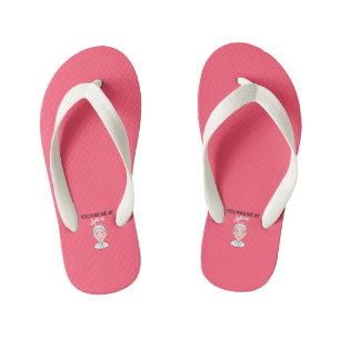 Du hattest mich zu Wellness-Center Fun Quote Girly Kinderbadesandalen