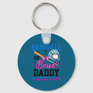 Du Hemd Geschlecht Enthüllung Baseball Bogen Daddy Schlüsselanhänger