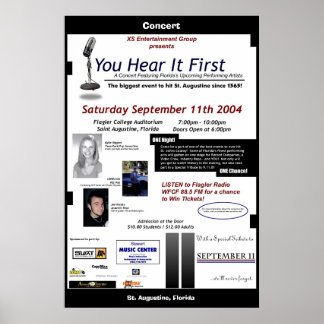 Du hörst es erstes Konzert Poster