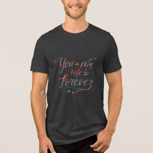 Du + Ich = ewig! Bella+Leinwand Tri-Blend-T - Shir Tri-Blend Shirt