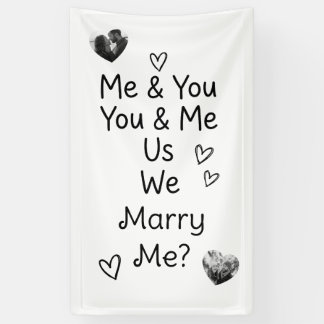 Du & Ich, Ich & Du, Wir, Wir, Heirate Mich? Foto Banner