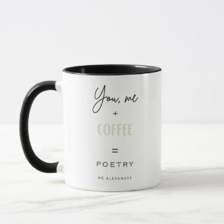 Du, ich + Kaffee = Poesie Tasse