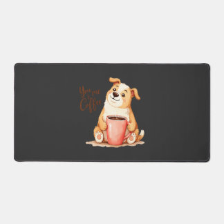 Du & ich Kaffee - Süßer Corgi & Gemütlicher Kaffee Schreibtischunterlage