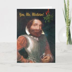 Du, ich, MISTLETOE! Christmas Feiertagskarte