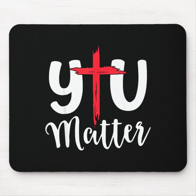 Du Jesus Christlicher Glaube  Mousepad (Vorne)