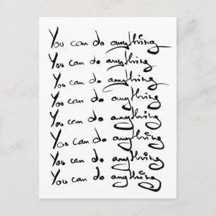 Du KANNST ALLES TUN! inspirierendes Zitat Postkarte
