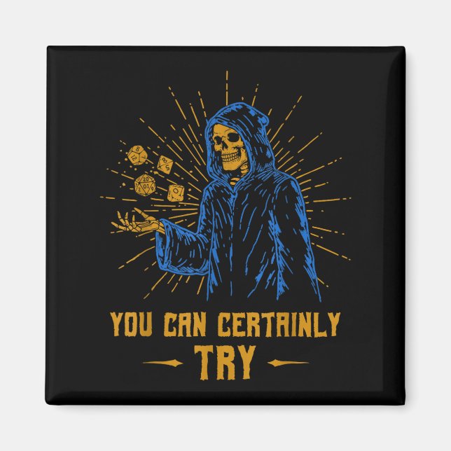Du kannst auf jeden Fall Skeleton Wizard Fantasy M Magnet (Vorne)