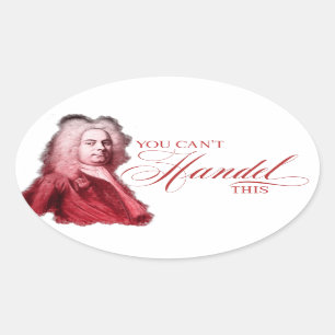 Du kannst diesen klassischen Komponistenpuan nicht Ovaler Aufkleber