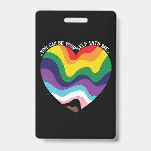 Du kannst du selbst bei mir sein LGBT Transgender  Ausweis