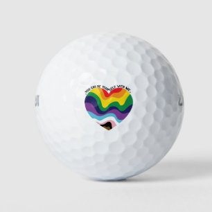 Du kannst du selbst bei mir sein LGBT Transgender Golfball