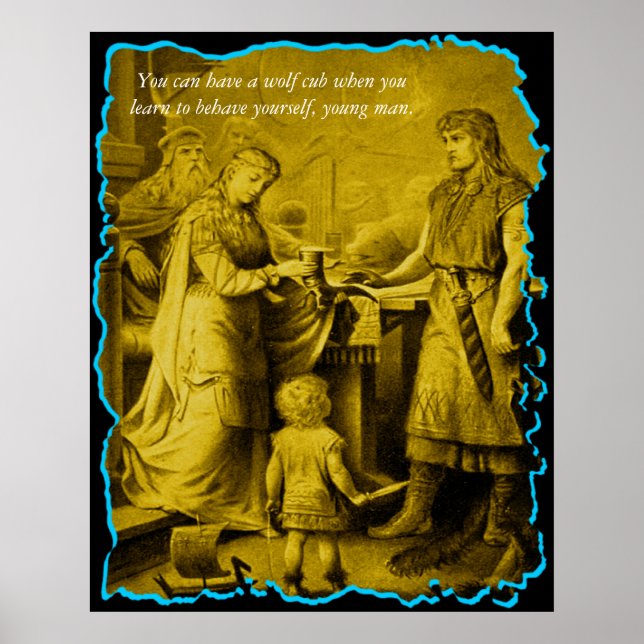 Du kannst einen Wolfskub haben... Poster (Vorne)