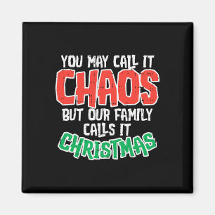 Du kannst es Chaos Familie Weihnachten Witziger Wi Magnet