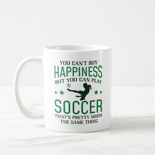 Du kannst Fußball spielen Kaffeetasse (Links)