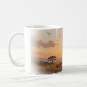 Du kannst gehen, Sonnenaufgang Hoffnung Poster Kaffeetasse