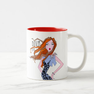 "Du kannst jetzt wegkommen - ich bin hier!" Zwei-T Zweifarbige Tasse