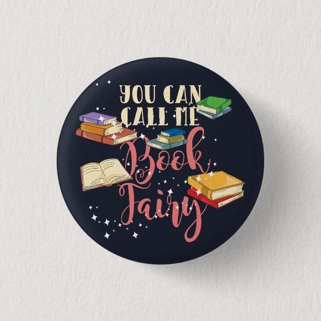 Du kannst mich buchendes Nerd Bibliothekar nennen Button (Vorderseite)