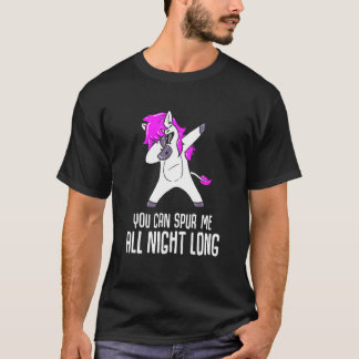 Du kannst mich die ganze Nacht lang zum Pferdereit T-Shirt