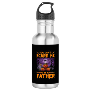 Du kannst mich erschrecken Vater Halloween Kürbiss Edelstahlflasche