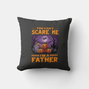 Du kannst mich erschrecken Vater Halloween-Kürbiss Kissen