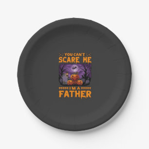 Du kannst mich erschrecken Vater Halloween Kürbiss Pappteller