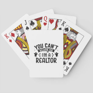Du kannst mich im Realtor Funny Halloween Rea nich Spielkarten