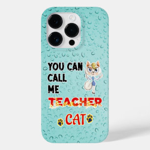 Du kannst mich Lehrerkatze nennen Case-Mate iPhone 14 Pro Hülle
