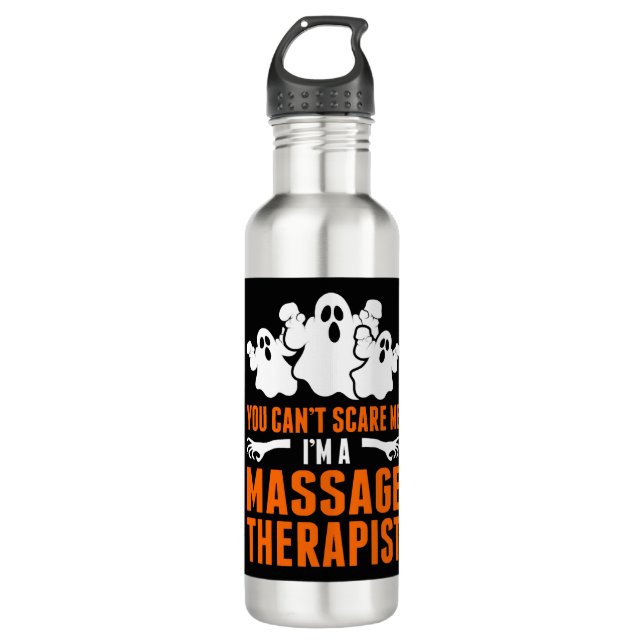 Du kannst mich nicht als Massagetherapeutin behand Edelstahlflasche (Vorderseite)