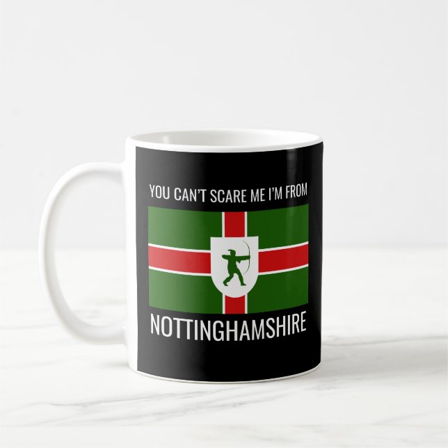 Du kannst mich nicht aus Nottinghamshire heraushol Kaffeetasse (Links)