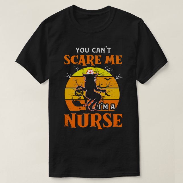 Du kannst mich nicht in einer Krankenschwester ver T-Shirt (Design vorne)
