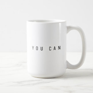 DU KANNST Minimalistischer Motivationsbecher Kaffeetasse