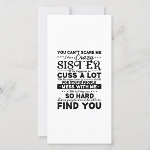 Du kannst mir egal sein, dass ich eine verrückte S Dankeskarte